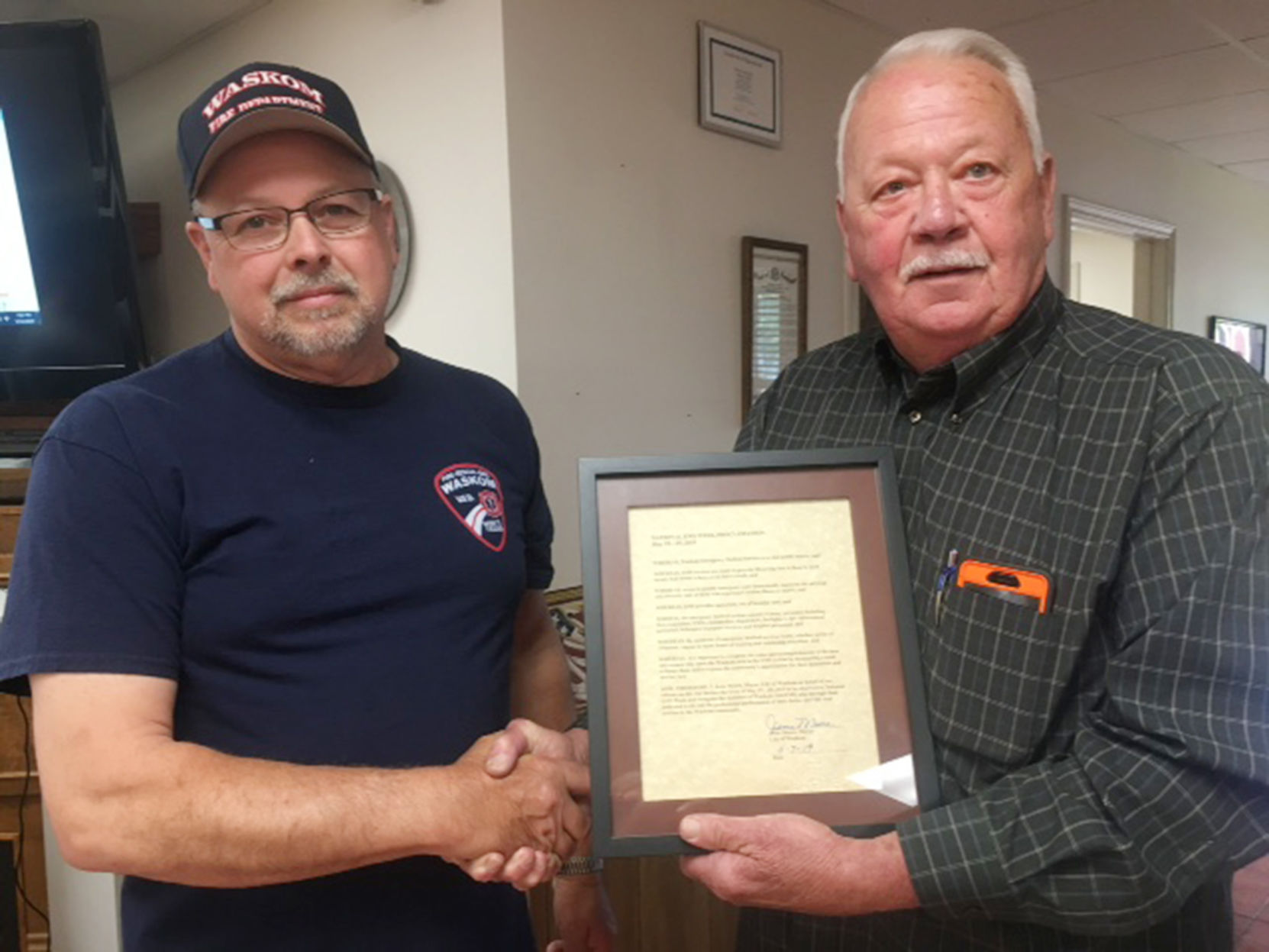City of Waskom marks National EMS Week with proclamation